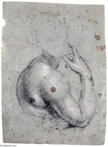 Study Of A Half-length Figure — Simone Peterzano