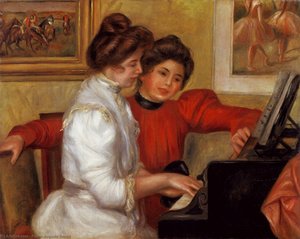 Mlade Djevojčice Za Klavirom — Renoir