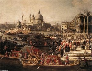 Arrival Of The French Ambassador In Venice (detail) — Canaletto