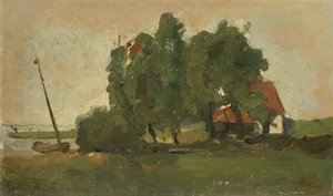 Farmstead, George Hendrik Breitner, C. 1880 - C. 1923 — George Hendrik Breitner