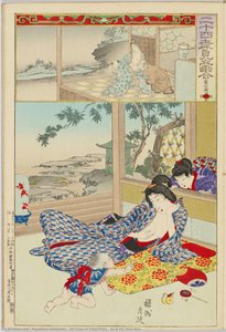 24 Tales Of Filial Piety : No.6 He Shan Nan — Toyohara Chikanobu