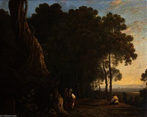 Gypsies At The Entrance To A Wood — Richard Wilson