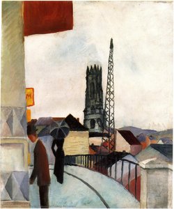 Cathedral At Freiburg, Switzerland — August Macke