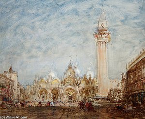 Saint Mark's Square In Venice — Félix François Georges Philibert Ziem