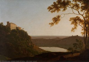Lake Nemi, Sunset — Joseph Wright Of Derby