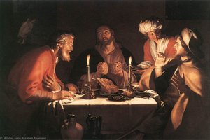 The Emmaus Disciples — Abraham Bloemaert
