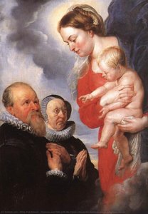 Madonna And Child With The Donors Alexandre Goubeau And His Wife Anne Antoni — Peter Paul Rubens