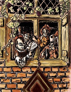 Retóricos Ante Una Ventana — Jan Havickszoon Steen