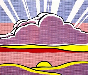 Sinking Sun — Roy Lichtenstein