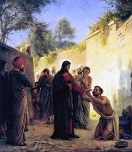 Healing Of The Blind Man — Carl Heinrich Bloch