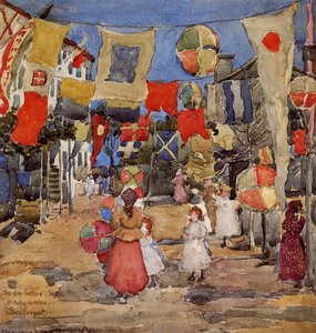 Fiesta Venice S. Pietro In Volta (also Known As The Day Before The Fiesta, St. Pietro In Volte) — Maurice Brazil Prendergast