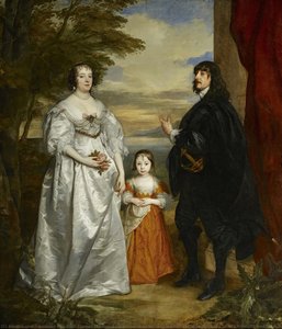 James Stanley, Lord Strange, Later Seventh Earl Of Derby, With His Wife, Charlotte, And Their Daughter — Sir Anthony Van Dyck