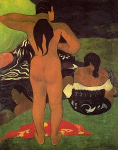 Tahiti Ženske Pri Kopanju — Eugène Henri Paul Gauguin