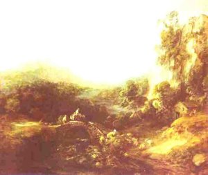 Landscape With A Bridge — Thomas Gainsborough