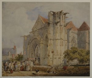St Sauveur, Dives, Normandy — Richard Parkes Bonington