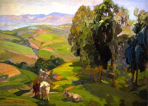 Untitled (also Known As Landscape With Cattle) — Franz Bischoff