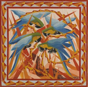 Pappagalli E Serpente — Giacomo Balla