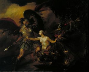 Satana, Peccato E Morte (una Scena Da Milton) — William Hogarth