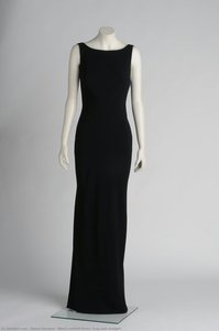 Black Cocktail Dress, Long And Straight — Gianni Versace