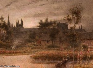 Peterborough Cathedral — Albert Goodwin