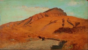 Osta Käsin Maalattu Maalaus Teoksesta On The Slopes Of Vesuvius (iii) — Giuseppe De Nittis