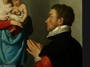 A Gentleman In Adoration Before The Madonna, C(3 — Moroni, Giovanni Battista