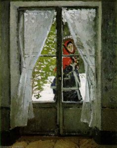 The Red Kerchief - Portrait Of Camille Monet — Claude Monet