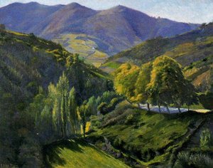 Landscape, Roads And Mountains — Ignacio Díaz Olano