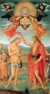 El Bautismo De Cristo — Pietro Perugino