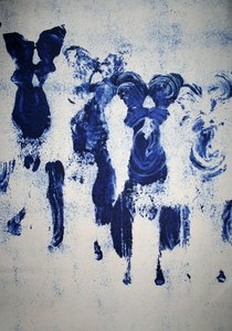 Untitled Anthropometry (ant, 123) — Yves Klein