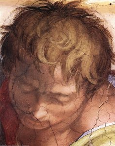 Dawid I Goliat (szczegół) — Michał Anioł Buonarroti