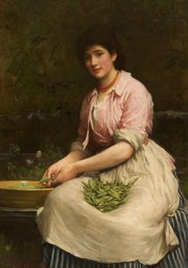 Girl Shelling Peas — Samuel Luke Fildes