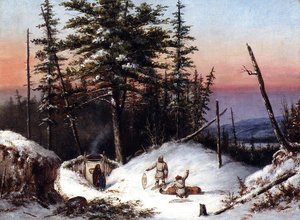 Trappers On The Frontier — Cornelius David Krieghoff