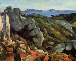 Sten Ved L'estaque — Paul Cézanne