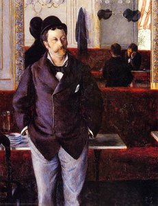 In A Cafe — Gustave Caillebotte