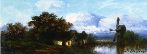 A Landscape With Wiindmill — Jules Dupré