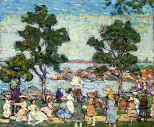 Landscape (park Scene — Maurice Brazil Prendergast