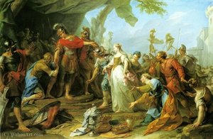 Scipio Returning To Allutius His Betrothed — Jean Ii Restout