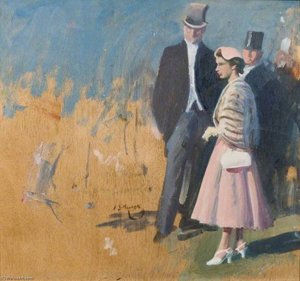 Étude De Sa Majesté La Reine Pour « Aureole » — Sir Alfred James Munnings