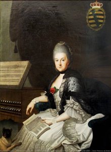 English Anna Amalia, Duchess Of Saxe Weimar Eisenach (1739 1807), Born Princess Of Brunswick Lüneburg Deutsch Herzogin Anna Amalia Von Sachsen Weimar Eisenach , Geborene Prinzessin Von Braunschweig Lüneburg — Johann Ernst Heinsius