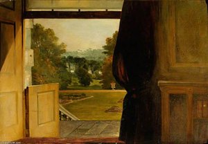 Haddo - The Park Seen Through The Open Drawing Room Door — James William Giles