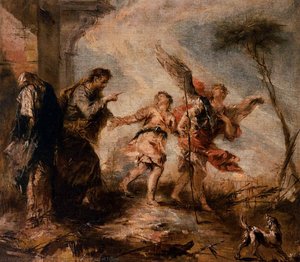 The Departure Of Tobias — Gianantonio Guardi