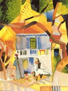 Cour De Villa À Saint-germain — August Macke