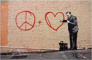 Peaceful Hearts Doctor — Banksy
