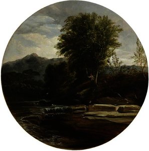 Mountain River With A Boy Fishing — William James Müller