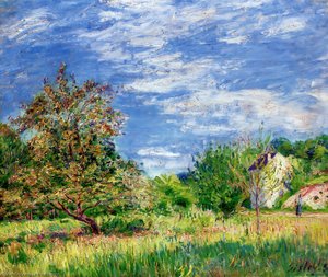 Obstgarten Im Frühling — Alfred Sisley