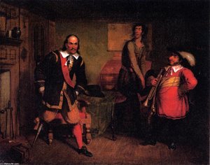 Peter Stuyvesand And The Trumpeter (also Known As Wrath Of Peter Stuyvesant On Learning Of The Capture, By Treachery, Of Fort Casimir) — Asher Brown Durand