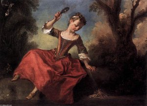 The Burning Glass — Nicolas Lancret