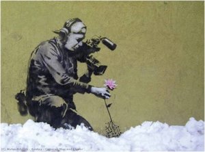Cameran Man And Flower — Banksy