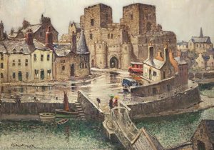 Castle Rushen From The Bridge House — William Hoggatt